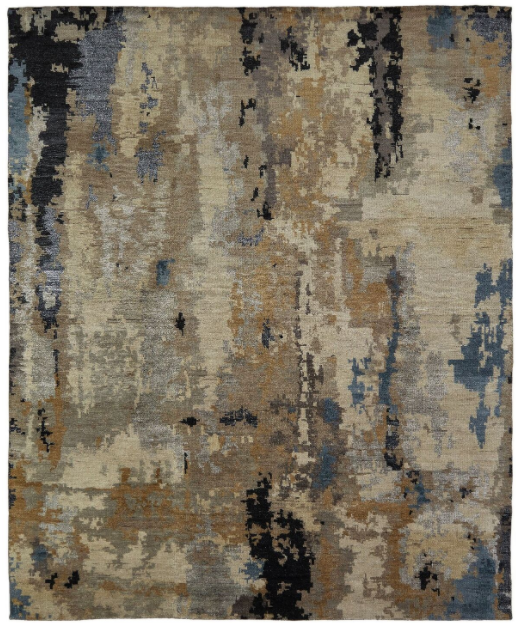 Marlowe 950 Tans/Blues Handknotted Rug