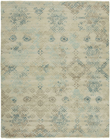 Handknotted Tribal Rug Blue