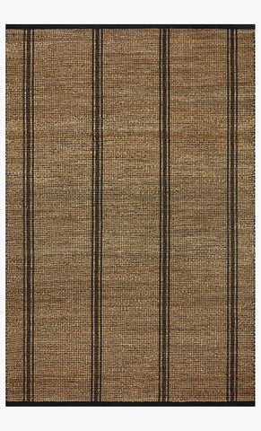 Hand Woven Jute Rug Nat/Black