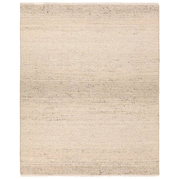 100% Wool Neutral Modern Kilim Look