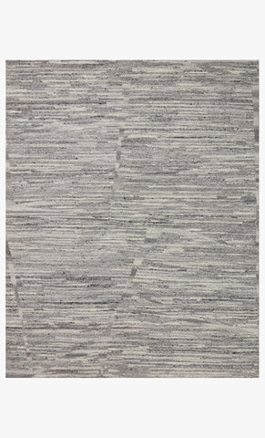 Stone High low Textured Wool Rug