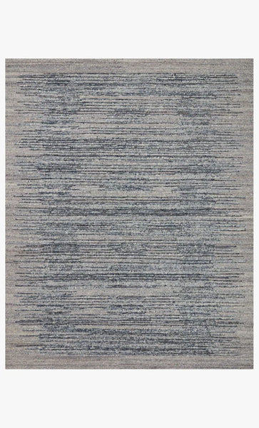 Denim High Low Wool Rug