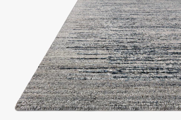 Denim High Low Wool Rug