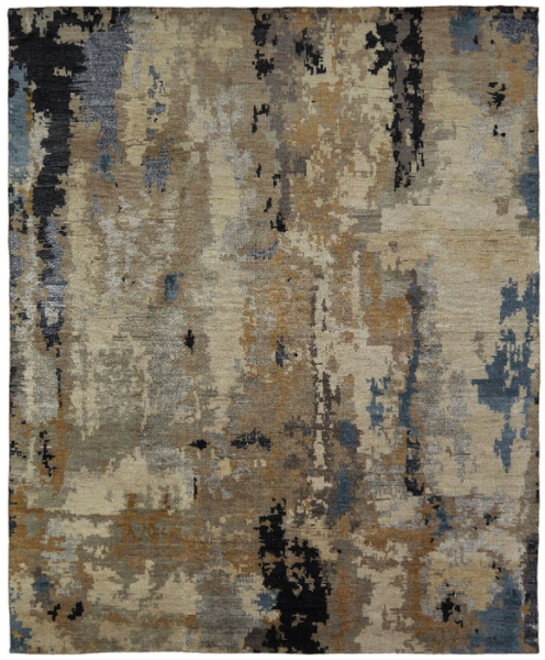 Marlowe 950 Tans/Blues Handknotted Rug