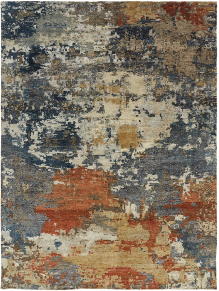 Marlowe 953 Denim / Multi Handknotted Rug