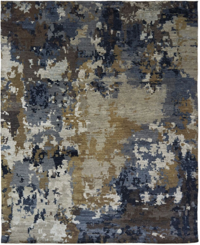 Marlowe 954 Blues/Greys Handknotted Rug