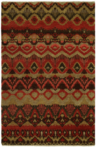 Guild 054 Rusty Reds Handknotted Rug