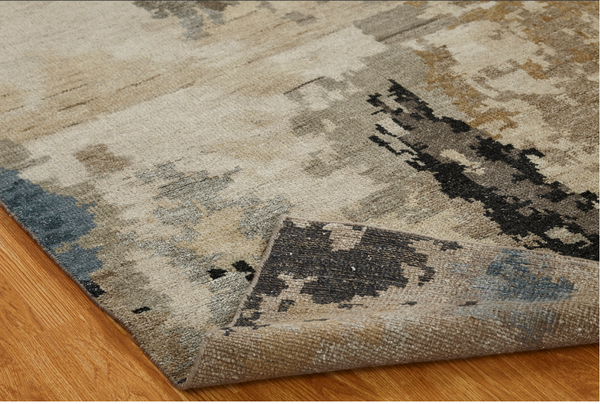 Marlowe 950 Tans/Blues Handknotted Rug