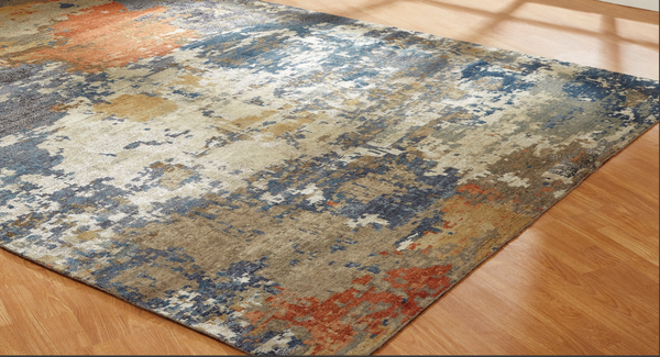 Marlowe 953 Denim / Multi Handknotted Rug