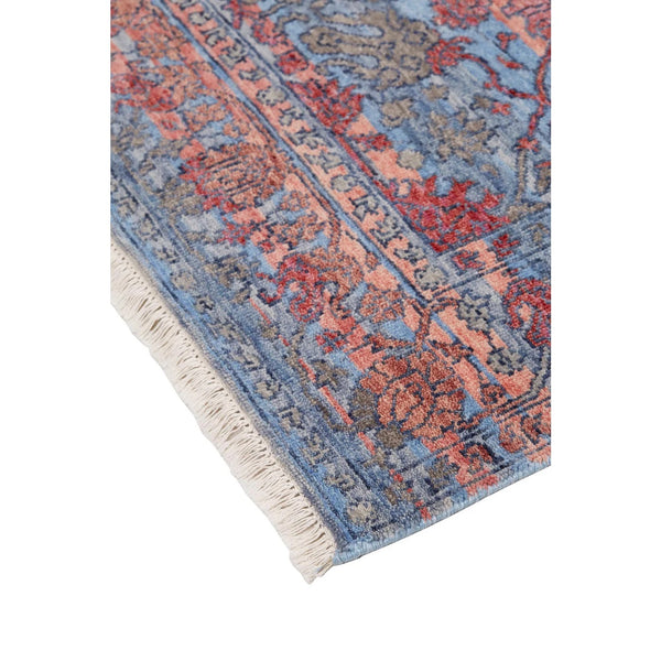Mason Blue / Pink Handknotted Rug