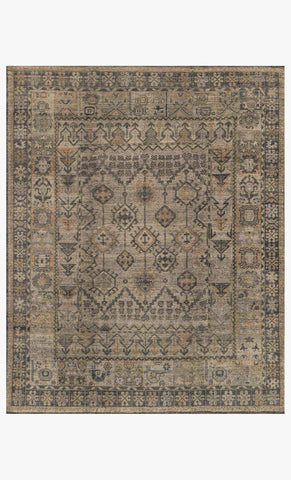 Heritage Bone Charcoal Handknotted Rug  (52HQ06)