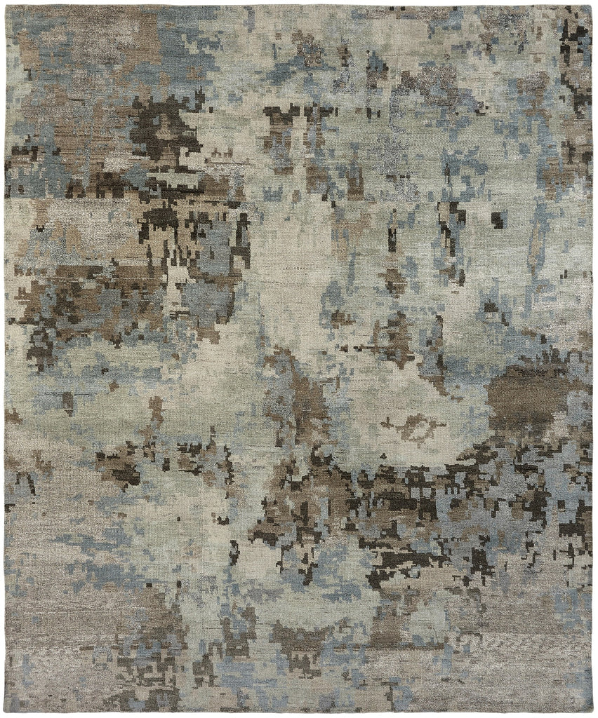 Wool and Bamboo Silk Colorwash Pale Blue