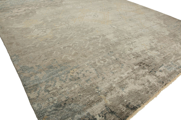 Handknotted Tribal Rug Grey