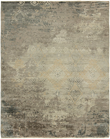 Handknotted Tribal Rug Grey