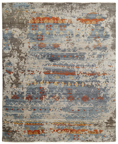Handknotted Tribal Rug Clay